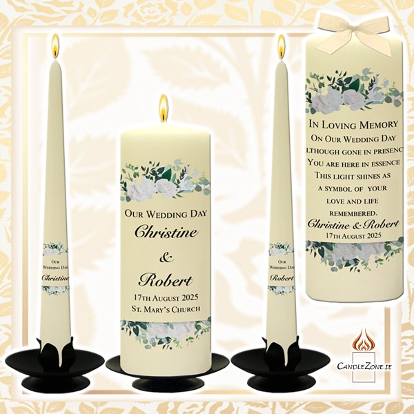 Beautiful Bespoke Wedding Unity Candles