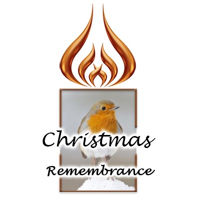 Personalised Christmas remembrance candles