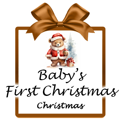 Personalised Babys 1st Christmas Candles