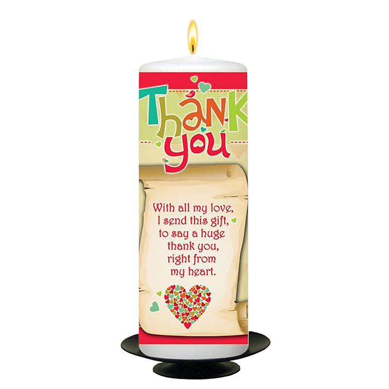 Thank You Candles, Personalised Thank You Candles, Candlezone.ie 01