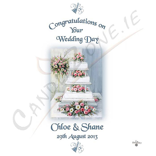 Wedding Candle Gift - Wedding Recipe Wedding Bells & Cake