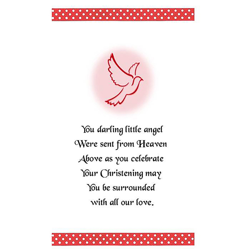 Christening Candle Red