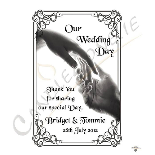 Hand To Hand Silver Wedding Candles (Ivory/White)