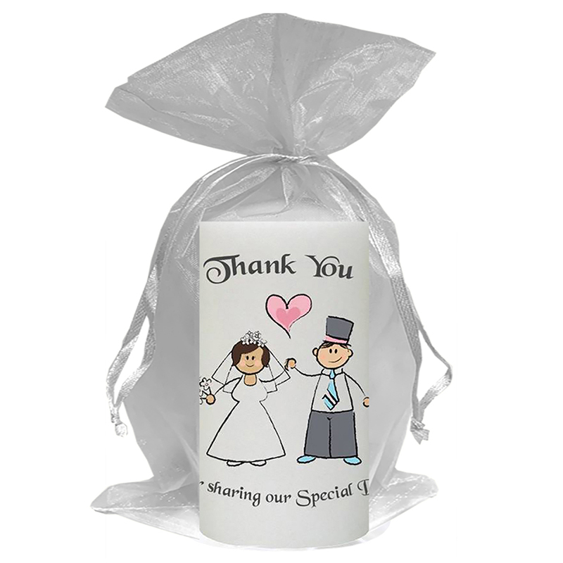 Personalised Wedding Candles - Happy Ever After