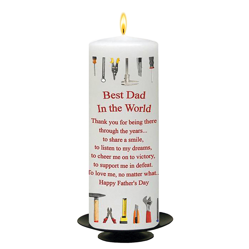 Personalised Fathers Day Gift Candle - Best Dad