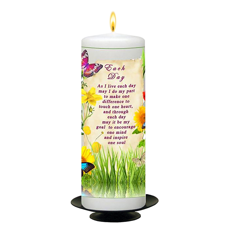 Personalsied Inspirational Candle Gift - Sayings Each Day