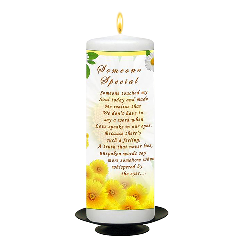 Personalsied Inspirational Candle Gift - Sayings Someone Special