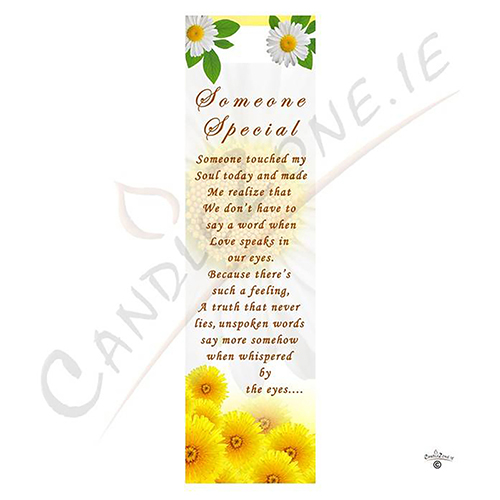Personalsied Inspirational Candle Gift - Sayings Someone Special