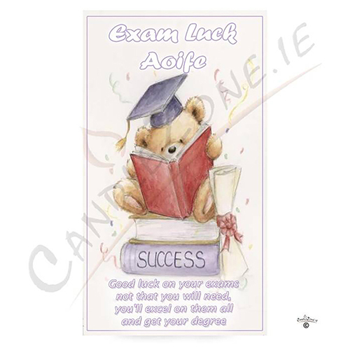 Personalised Exam Good Luck Candle Gift - Good Luck Exams