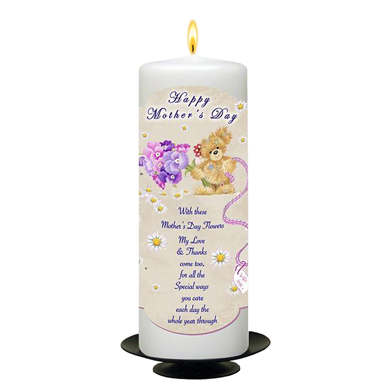 Personalised Mothers Day Candle Gift - Daisys