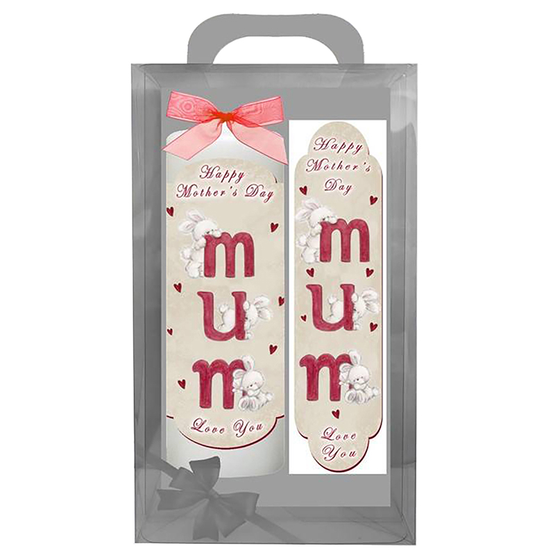 Personalised Mothers Day Candle Gift - Bunnies