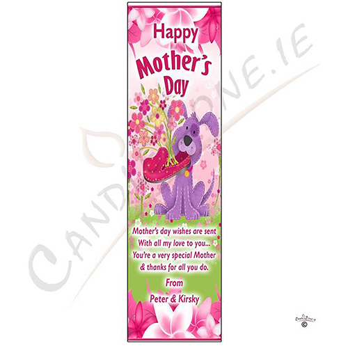 Personalised Mothers Day Candle Gift - Pup & Slipper