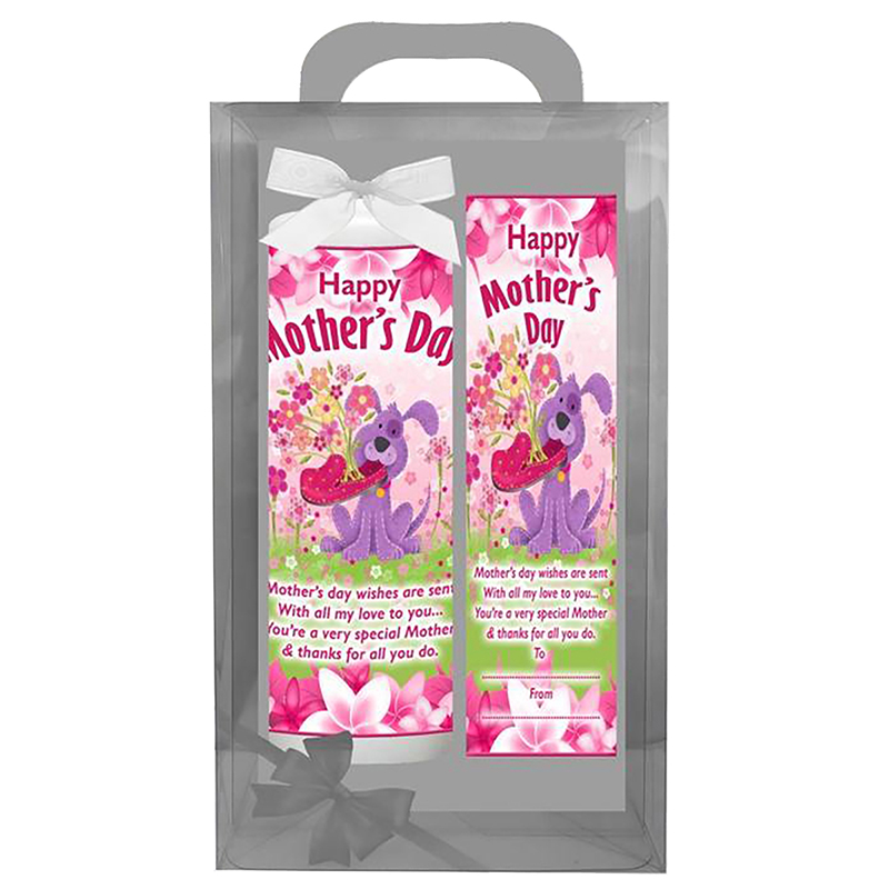 Personalised Mothers Day Candle Gift - Pup & Slipper