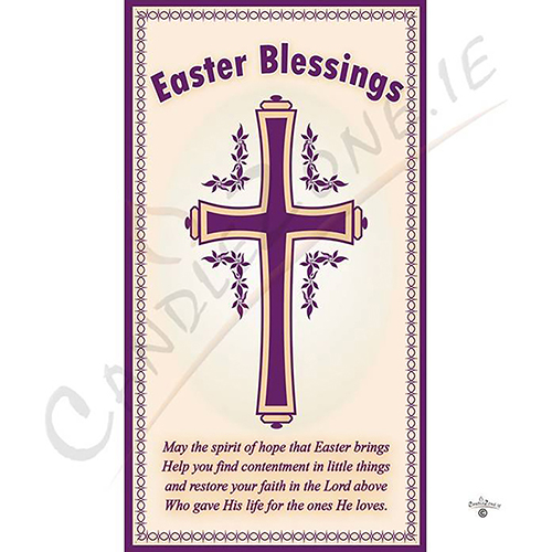Personalatised Easter Gift Candle - Floral Cross