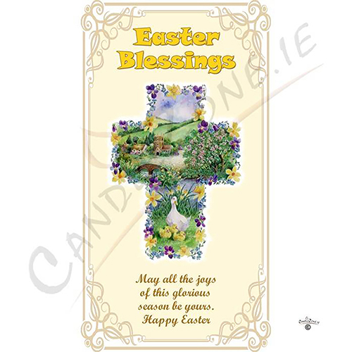 Personalatised Easter Gift Candle - Meadow & Ducks