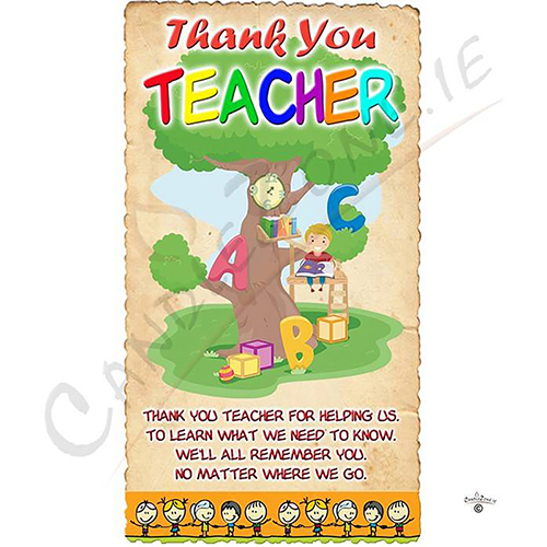 Personalised Thank You Teacher Candle Gift - Learning Treehouse