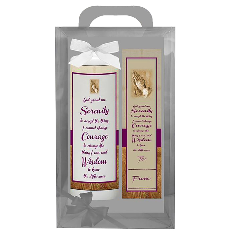 Personalsied Inspirational Candle Gift - Serenity Prayer