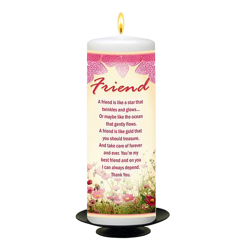 Personalised Friend Candle Gift - Friend Range - Friend