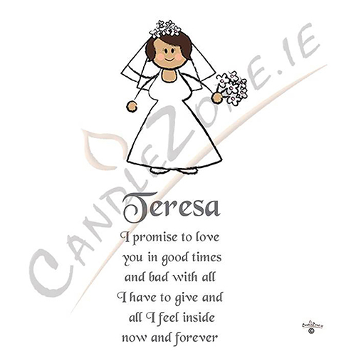 Personalised Wedding Candles - Happy Ever After Silver Set (1 x 9 inch & 2 x 6 inch Candles)