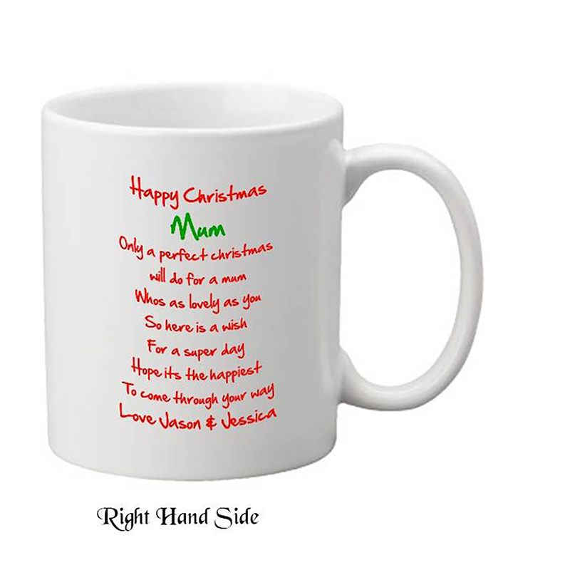 Personalised Chritsmas Mug Gift - Mum & Santa