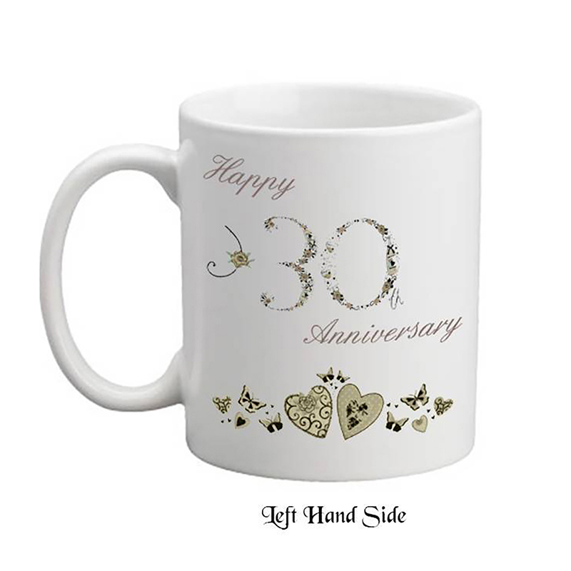 Personalised Wedding Annversary Mug - 30th Anniversary