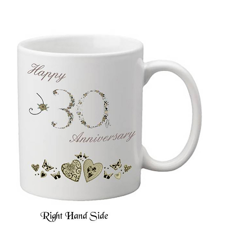 Personalised Wedding Annversary Mug - 30th Anniversary