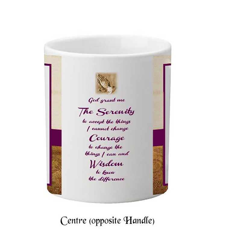 Personalised Mug Gift - Serenity Prayer Praying Hands