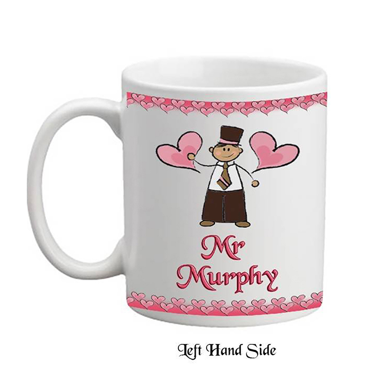 Personalised Mug Gift - Mr & Mrs Happy Ever After Mugs (Set of Two)