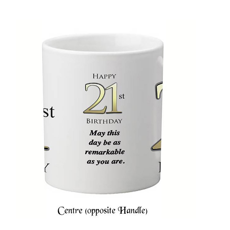 Personalised Birthday Mug Gift - Happy 21st Birthday