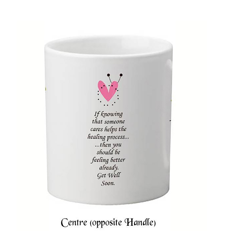 Personalised Get Well Soon Mug Gift - Cat with Temperature