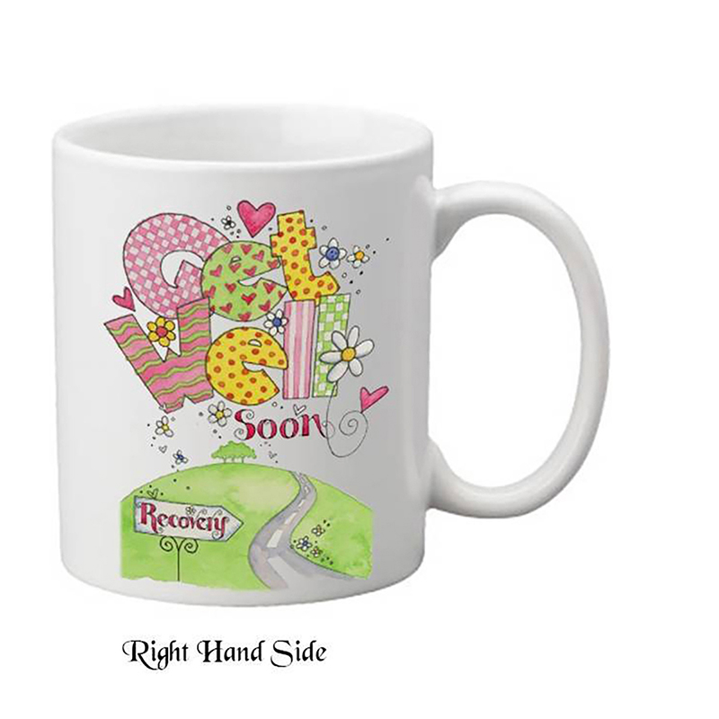 Personalised Get Well Soon Mug Gift - Road to Recovery