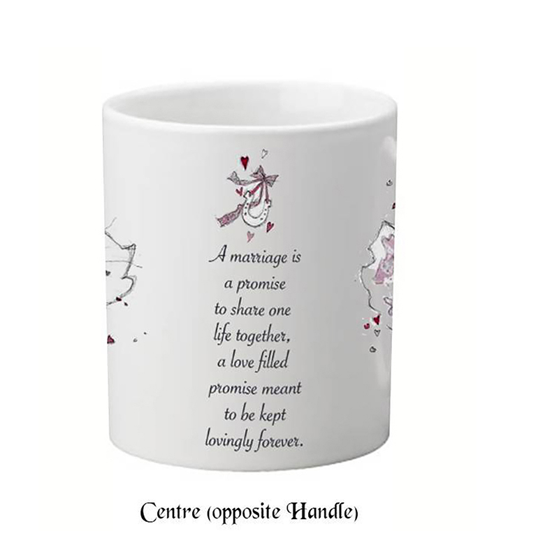 Personalised Mug Gift - Mr & Mrs Over the Threshold Mugs (Set of Two)