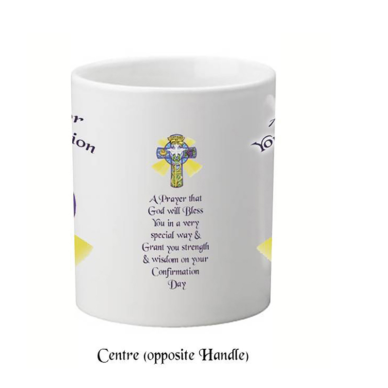 Personalise Gift - Dove & Purple Cross Mug / Money Box / Slate