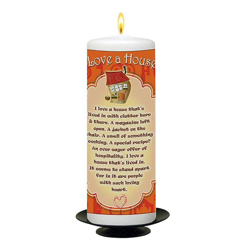 Personalised New Home Candle Gift - I Love A House