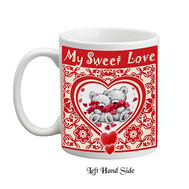 Personalised Mug Gift - Bears & Hearts Sweet Love Personalised