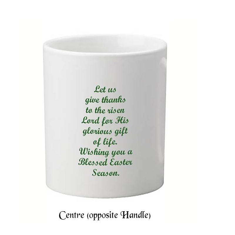 Personalised Easter Mug Gift - Cross & Daffodil