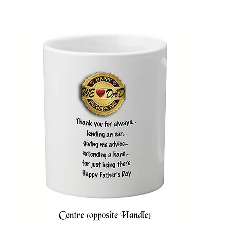 Personalised Slate & Mug Gift - Dad Family Hug