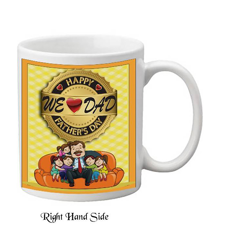 Personalised Slate & Mug Gift - Dad Family Hug
