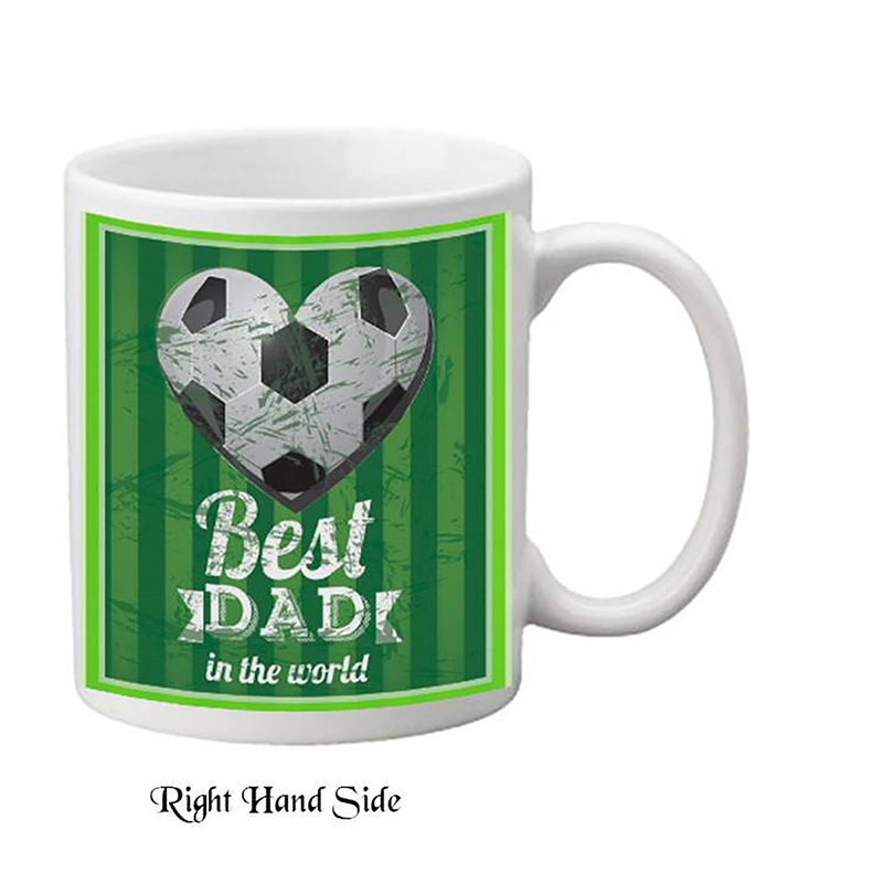 Personalised Slate & Mug Gift - Football Heart Badge