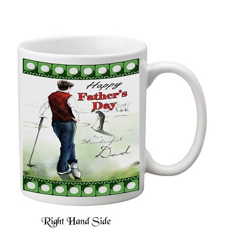 Personalised Slate & Mug Gift - Golfing Dad Mug & Slate Gifts