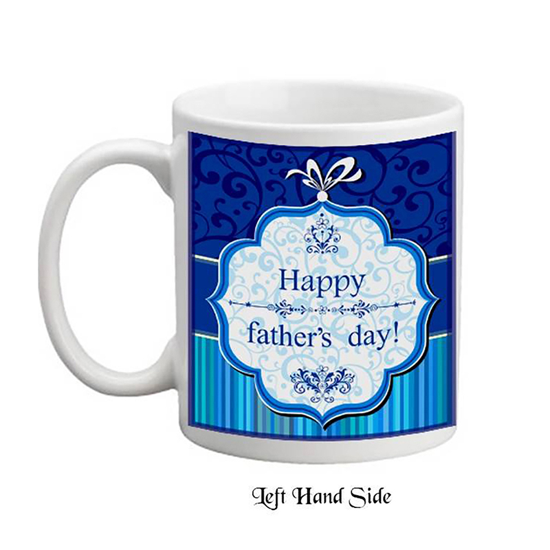 Personalised Slate & Mug Gift - Presents & Blue Bow