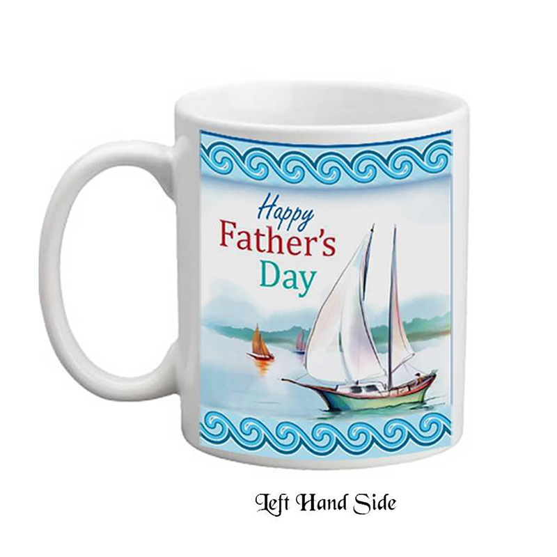 Personalised Slate & Mug Gift - Sailing Dad