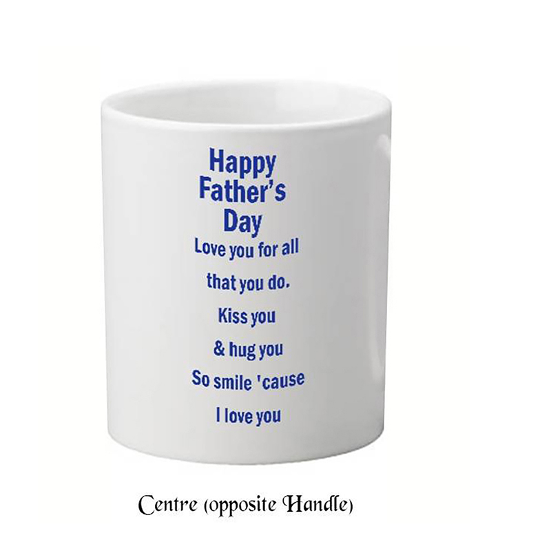 Personalised Slate & Mug Gift - Cute Teddy