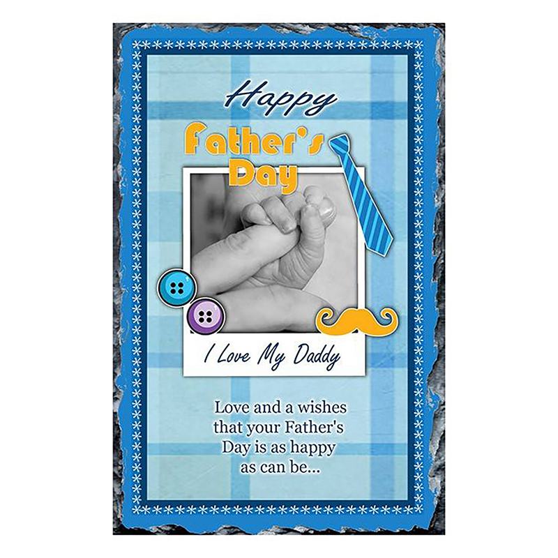 Personalised Fathers Day Mug Gift - Button & Tie Holding Finger