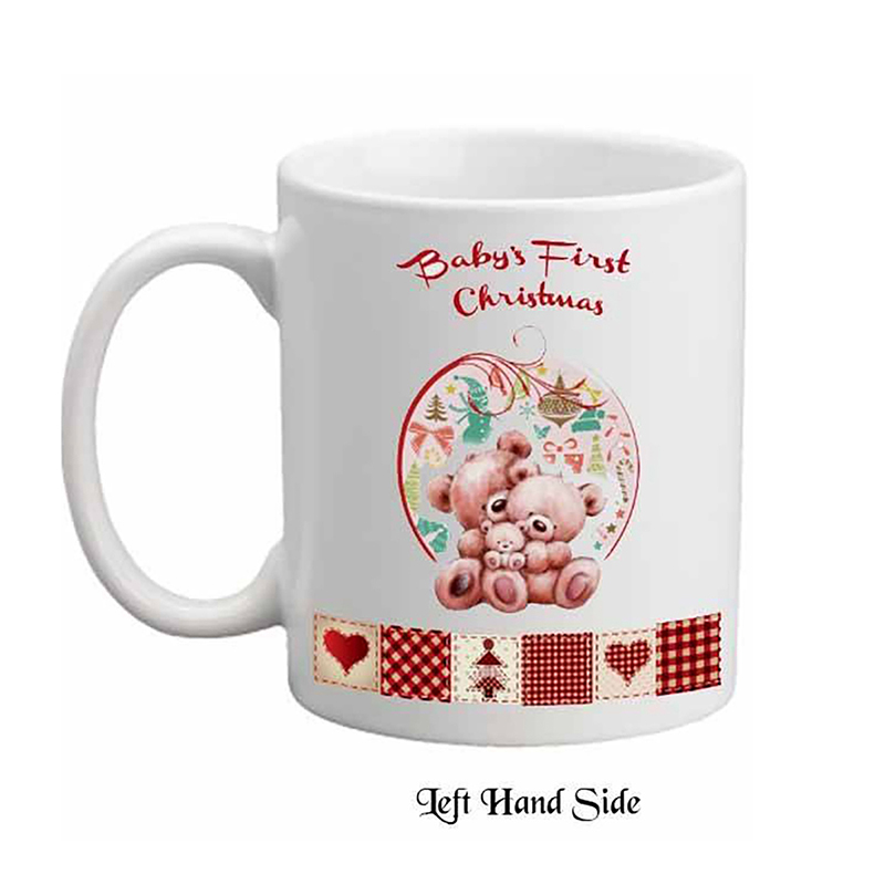 Babys First Christmas Mug - Xmas Teddies