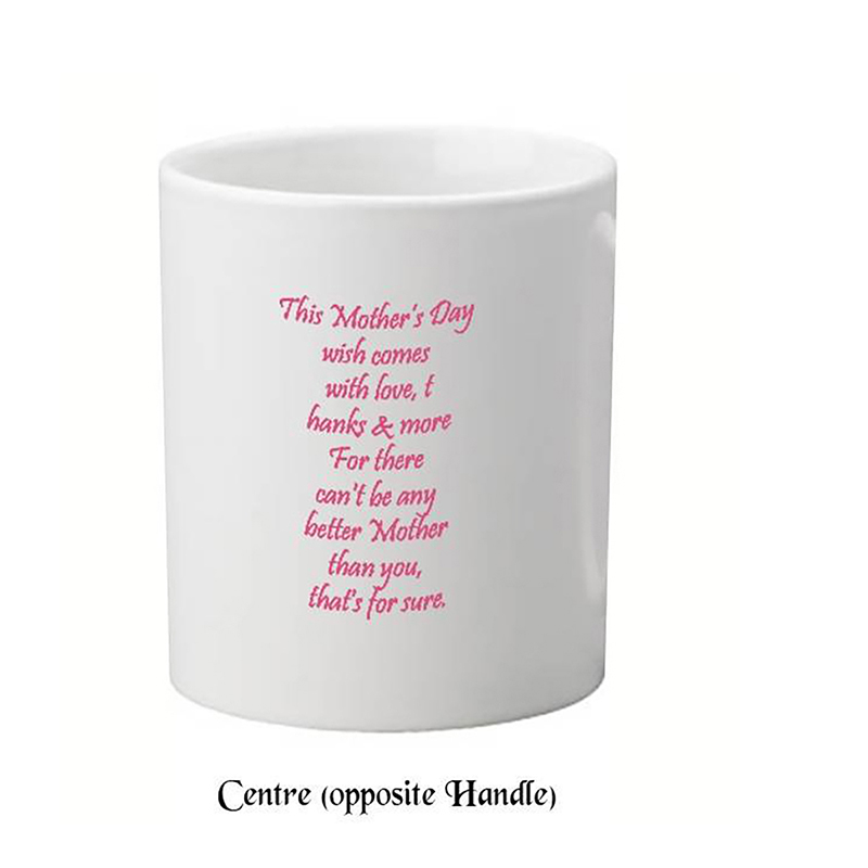 Personalised Mothers Day Mug Gift - Pink Butterfly