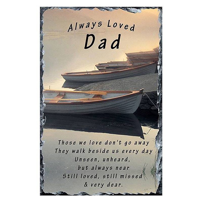 Personalsied Remembrance Slate - Sunrise Rowing Boats