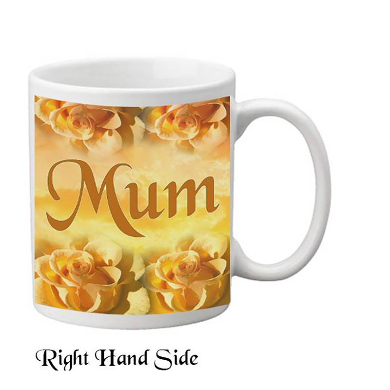 Personalised Mothers Day Mug Gift - Peach Roses Mug