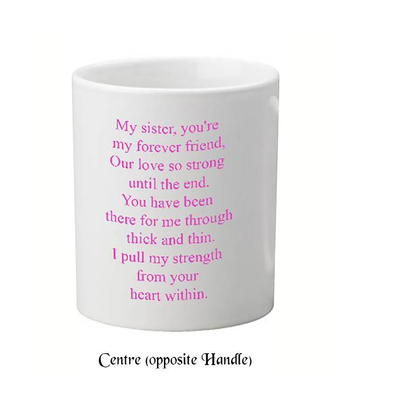 Personalised Mug Gift - The Best Sister Floral