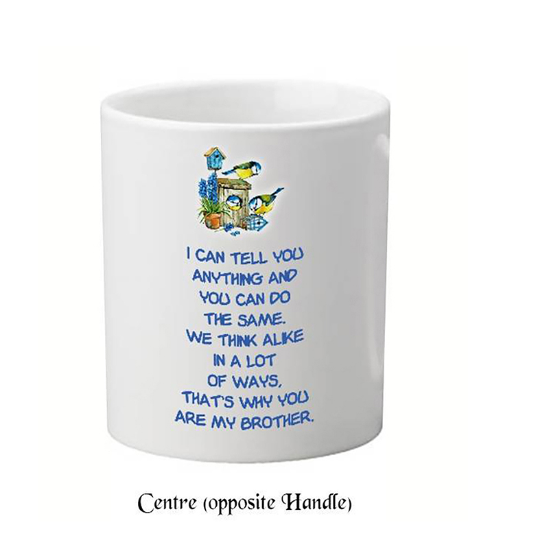 Personalised Birthday Mug Gift - Birds & Brother